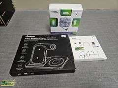 3 in 1 Foldable Wireless Charger,  3 in 1 Charging Cable and Portable Charger - Qty.1
