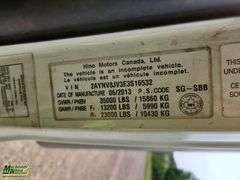 2014  Hino  338  S/A  Van Body Truck