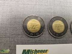 Canada Commemorative QE II Blk Toonies  - Qty.3