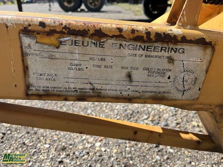 1991  Lejeune   Turf Master Hydro Seeder  T/A  Water Tank Trailer