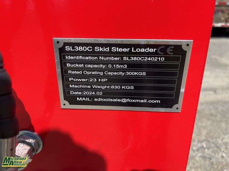 2024  Unused  CE  SL380C  Tracked Mini Skid Steer