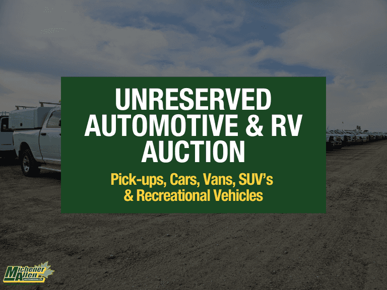 July 12th, 2025 - Live Unreserved Automotive RV Auction, Pick Ups, Cars, Vans, SUV's, Recreational Vehicles
