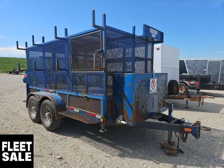 2015 Oasis T/A 12 ft. Cage Trailer