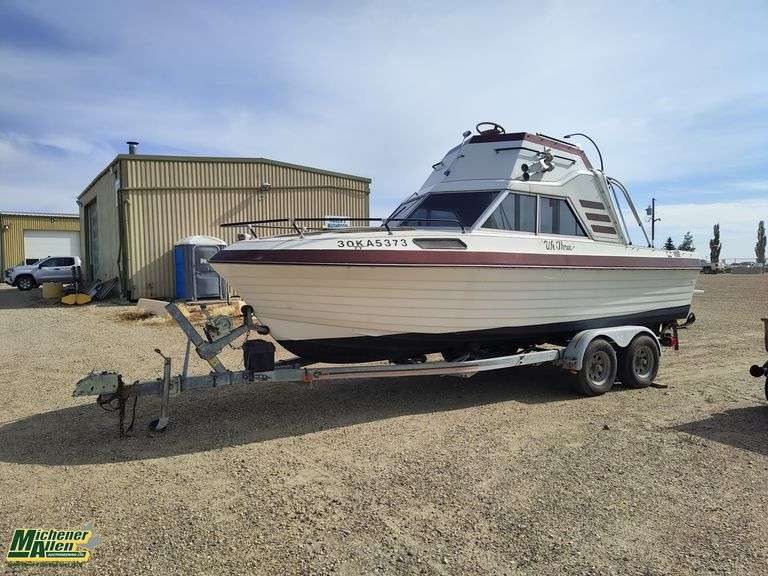 1977  Cal Glass  Boat w/ 1985 Calkins Trailer Vin 1CXBE2120FS520365  Calkins