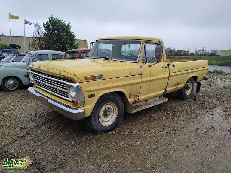 Non-Running  1969  Ford  F250 Custom Cab CAMPER SPECIAL