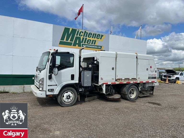 2013  Isuzu  NQR  Stewart AM/ Starfire S-4  Street Sweeper