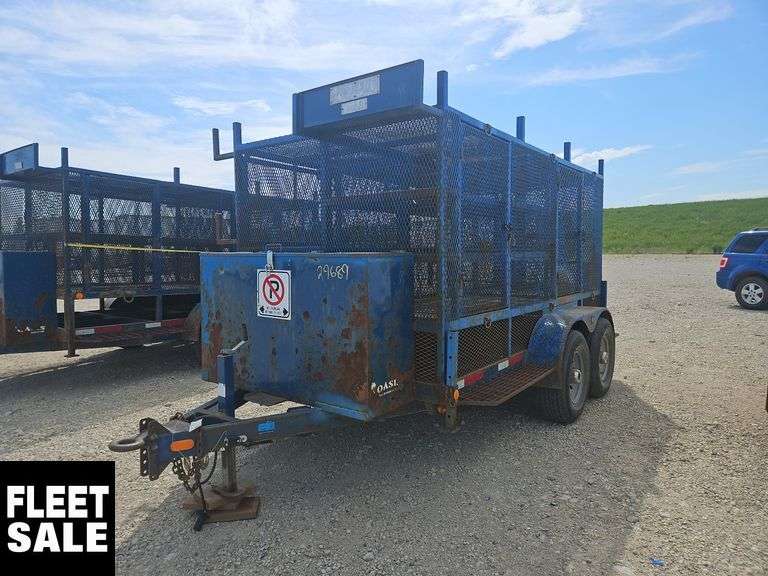 2015 Oasis T/A 12 ft. Cage Trailer