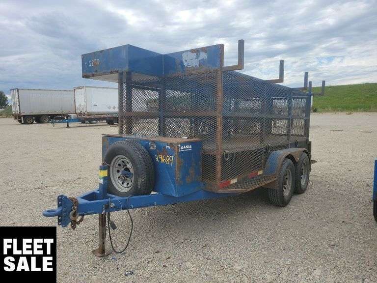 2016 Oasis T/A 12 ft. 6 in. Cage Trailer