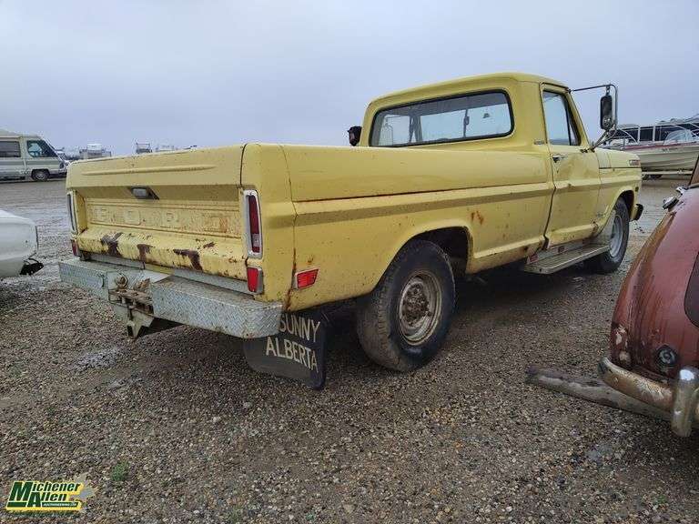 Non-Running  1969  Ford  F250 Custom Cab CAMPER SPECIAL