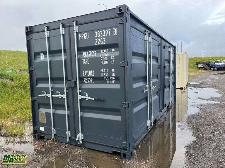 20'  6  Door  Single Use  Sea Container