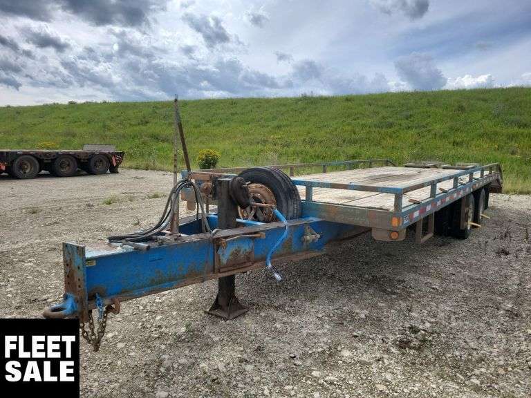 2008  Double A Trailers  T/A  30 ft.  Pintle Hitch Equipment Trailer