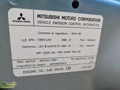 2018  Mitsubishi  Mirage  ES 4dr Hatchback CVT