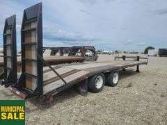 2014  Double A Trailers  T/A  26 ft.  Pintle Hitch Equipment Trailer