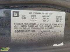 2003  Cadillac  DeVille