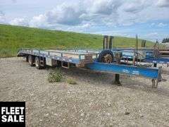 2008  Double A Trailers  T/A  30 ft.  Pintle Hitch Equipment Trailer