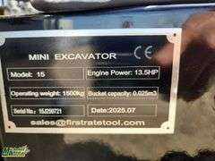 2025  Unused  Miva  VA15J  Mini Excavator