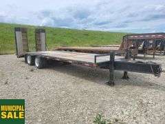 2014  Double A Trailers  T/A  26 ft.  Pintle Hitch Equipment Trailer
