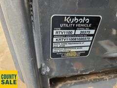2011  Kubota  RTV1100 Utility Vehicle