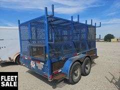 2015 Oasis T/A 12 ft. Cage Trailer