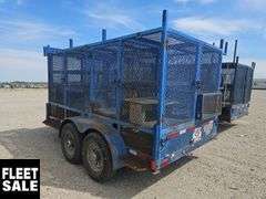 2015 Oasis T/A 12 ft. Cage Trailer