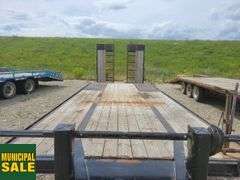 2014  Double A Trailers  T/A  26 ft.  Pintle Hitch Equipment Trailer