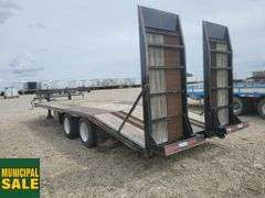 2014  Double A Trailers  T/A  26 ft.  Pintle Hitch Equipment Trailer
