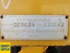 1989  DynaPac  CC50  Vibratory Smooth Drum Compactor