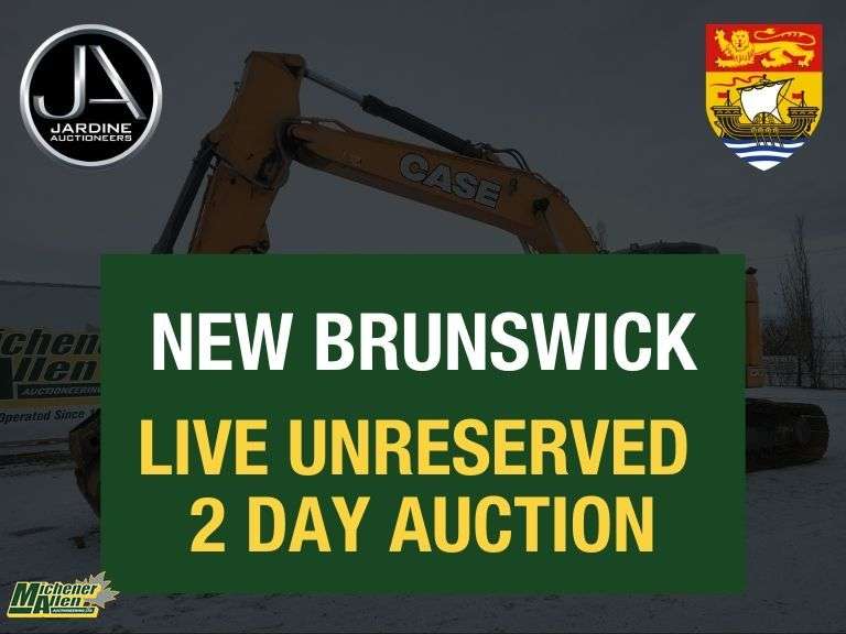 December 4th & 5th, 2025 Unreserved Equipment, Trucks, Trailers, Light Vehicles & RV Live 2 Day Auction (Jardine)