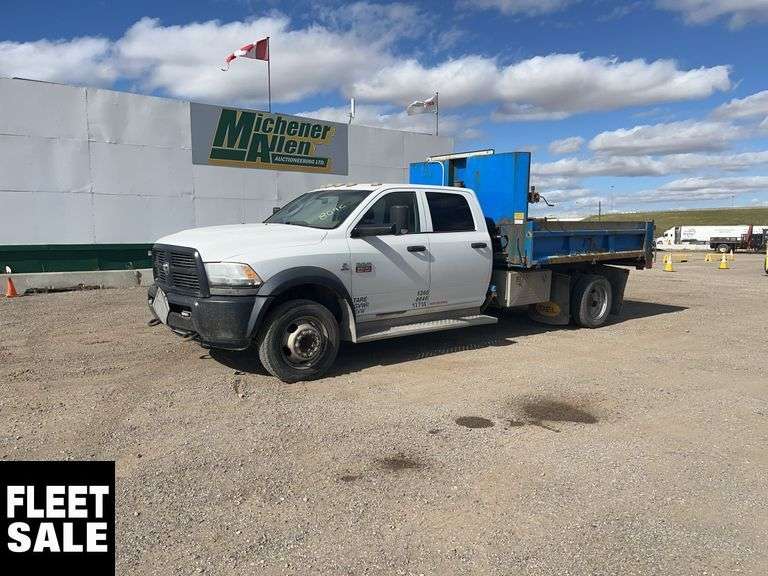 Non-Operable 2012 Ram 5500 4X4 S/A Dump Truck - Michener Allen ...