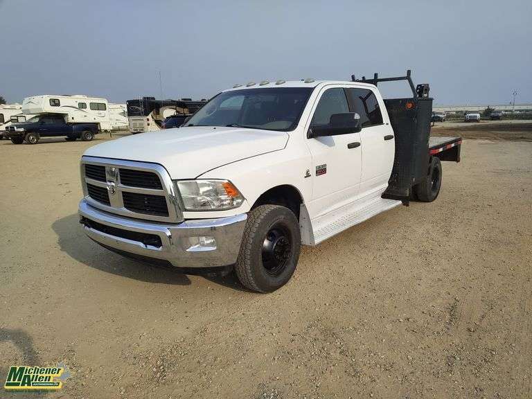 2012 Ram 3500 HD 4x4 Crew Cab Diesel S/A Deck Truck - Michener Allen ...
