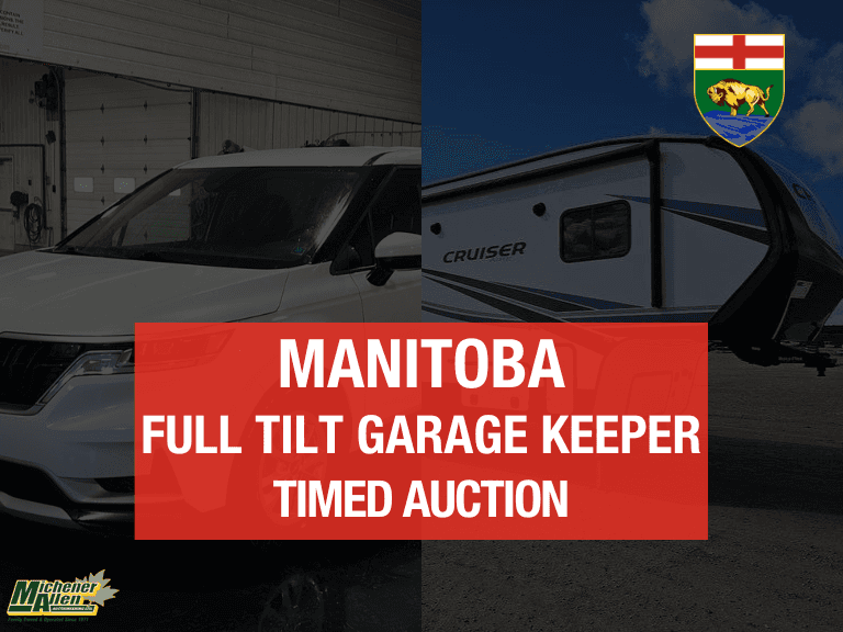 October 2, 2025 Full Tilt Garage Keeper Timed Auction   -  Manitoba