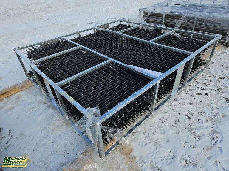 Crate of 18 Unused TQ 50mm Special Screen Mesh for Vibrating Screens ...