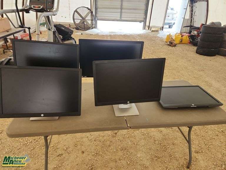 Open Lot Of Assorted  5 Hp Monitors