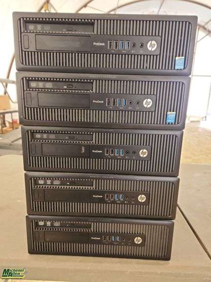 Lot of 5 HP Prodesk CPUs