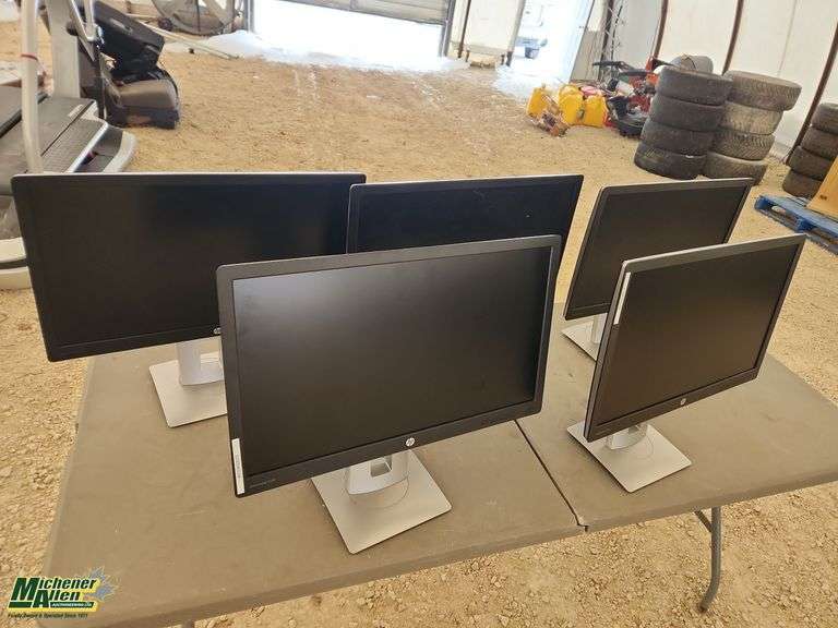 Lot Of 5 Hp  Elite Display E232 Monitors