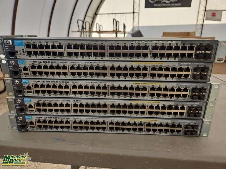 5 Assorted HP Computer Switches Condition Unknown - Michener Allen ...