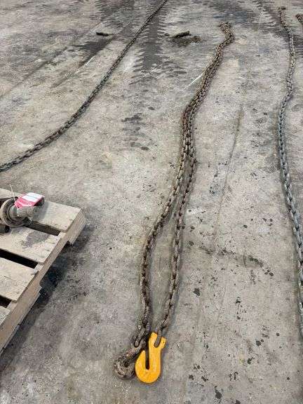 (2) 12' 1/2" log chain with hooks