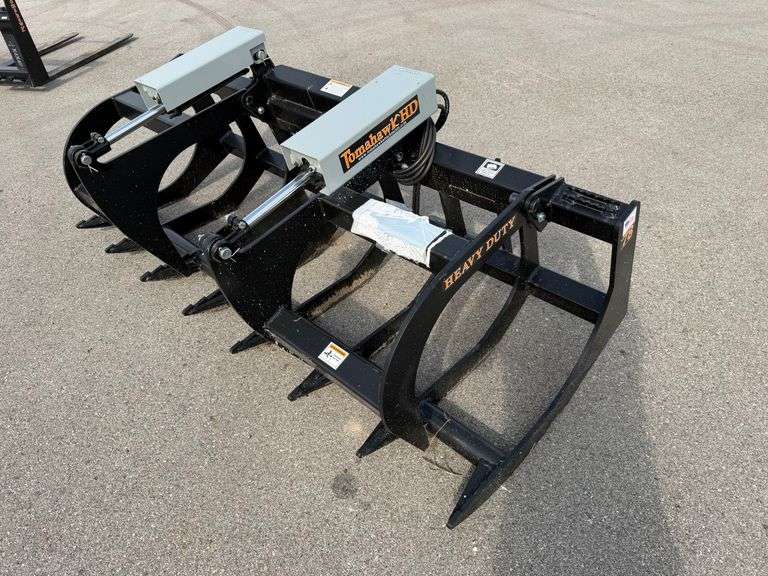 New Tomahawk Grapple Skid Steer Attachment 78" Quick Attach