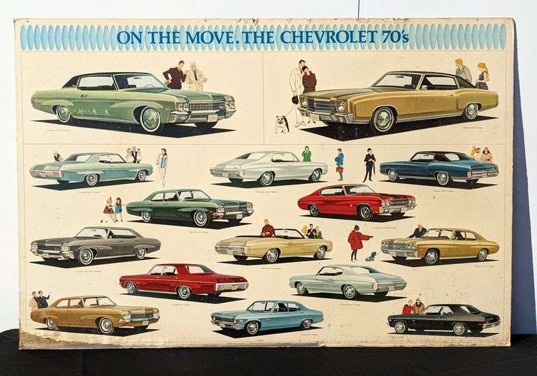 1970 CHEVY CHEVROLET DEALERSHIP SHOWROOM SIGN