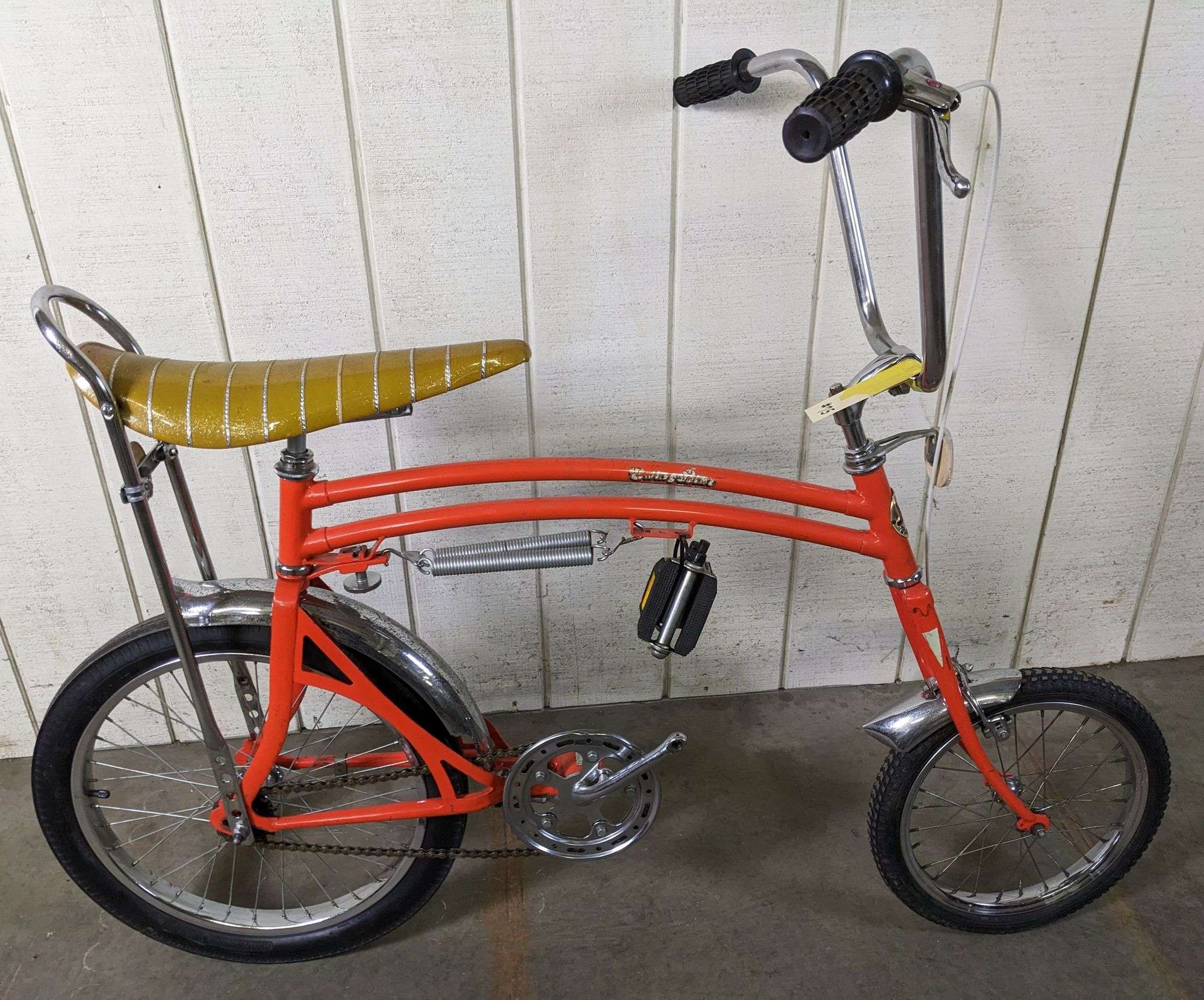 SWING BIKE ORANGE MUSCLE BIKE - Millers Auction Co display picture 1