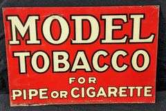 TIN SIGN MODEL TOBACCO FOR PIPE OR CIGARETTE