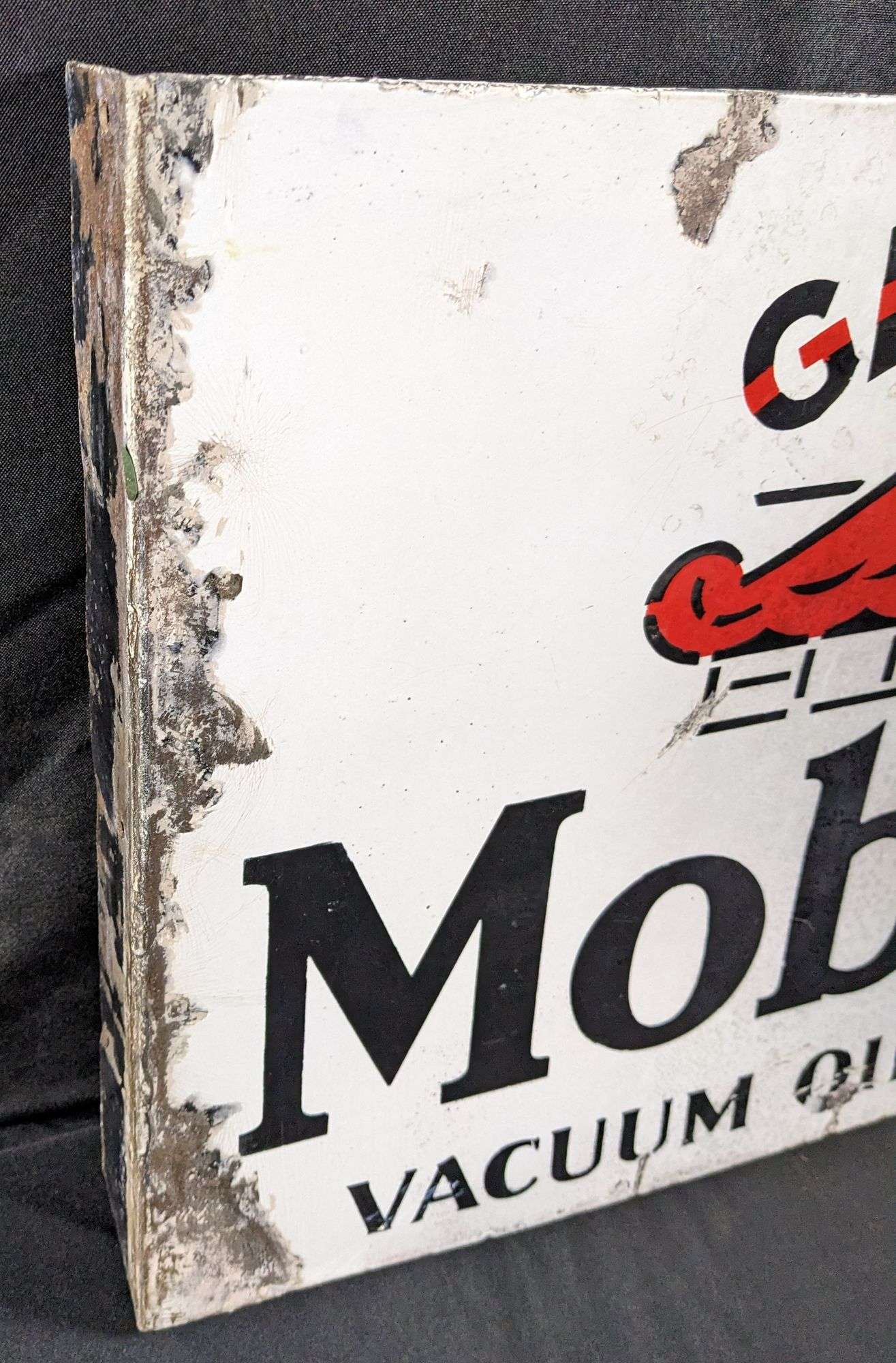 Mobile oil Gargoyle ヴィンテージ 看板 Vintage Mobiloil Gargoyle