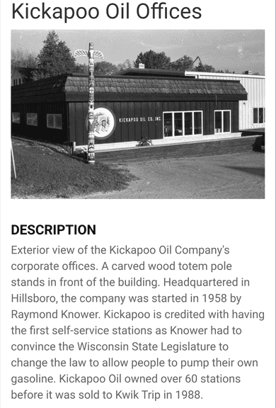 KICKAPOO OIL COMPANY PLYWOOD SIGN (WISCONSIN) - Millers Auction Co.