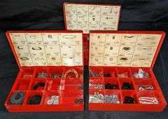 3 METAL GENUINE TRICO WIPER PARTS CABINETS
