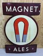 DIE CUT PORCELAIN BEER BIER SIGN MAGNET ALES