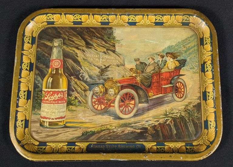 DATED 1908 PRE PRO BEER TRAY SEIPP'S EXTRA PALE CHICAGO ILLINOIS ...