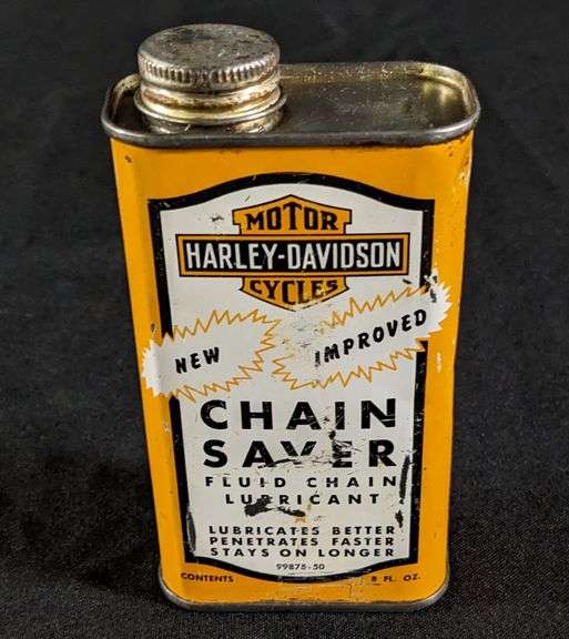8 OZ MOTORCYCLE OIL CAN HARLEY DAVIDSON CHAIN SAVER