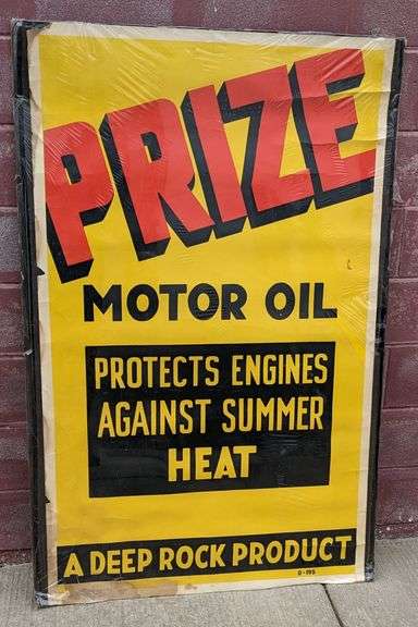 DEEP ROCK PRIZE MOTOR OIL POSTER