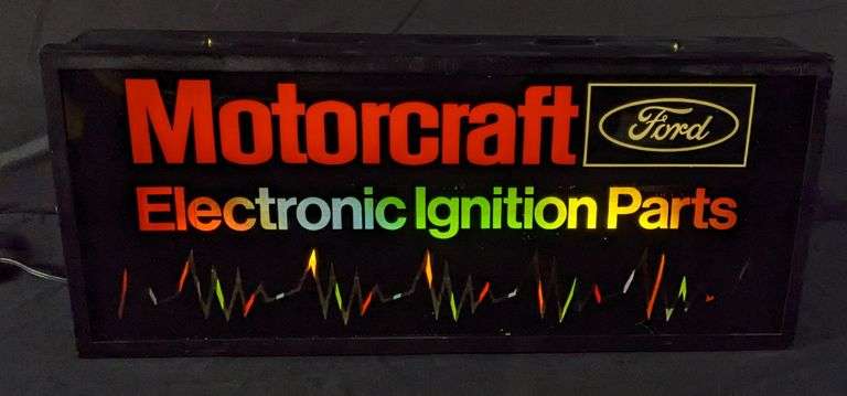 LIGHTED MOTION SIGN MOTORCRAFT FORD ELECTRONIC IGNITION PARTS