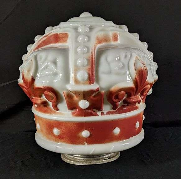 STANDARD OIL RED CROWN GASOLINE GAS PUMP GLOBE - Millers Auction Co.